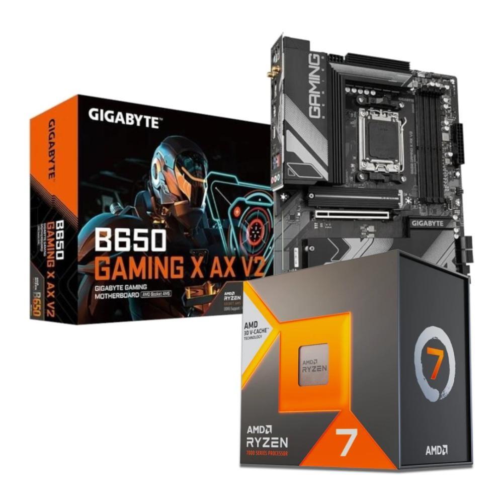 Amd Ryzen7 7800x3d Desktop Cpu + Gigabyte B650 Gaming X Ax V2 Ddr5