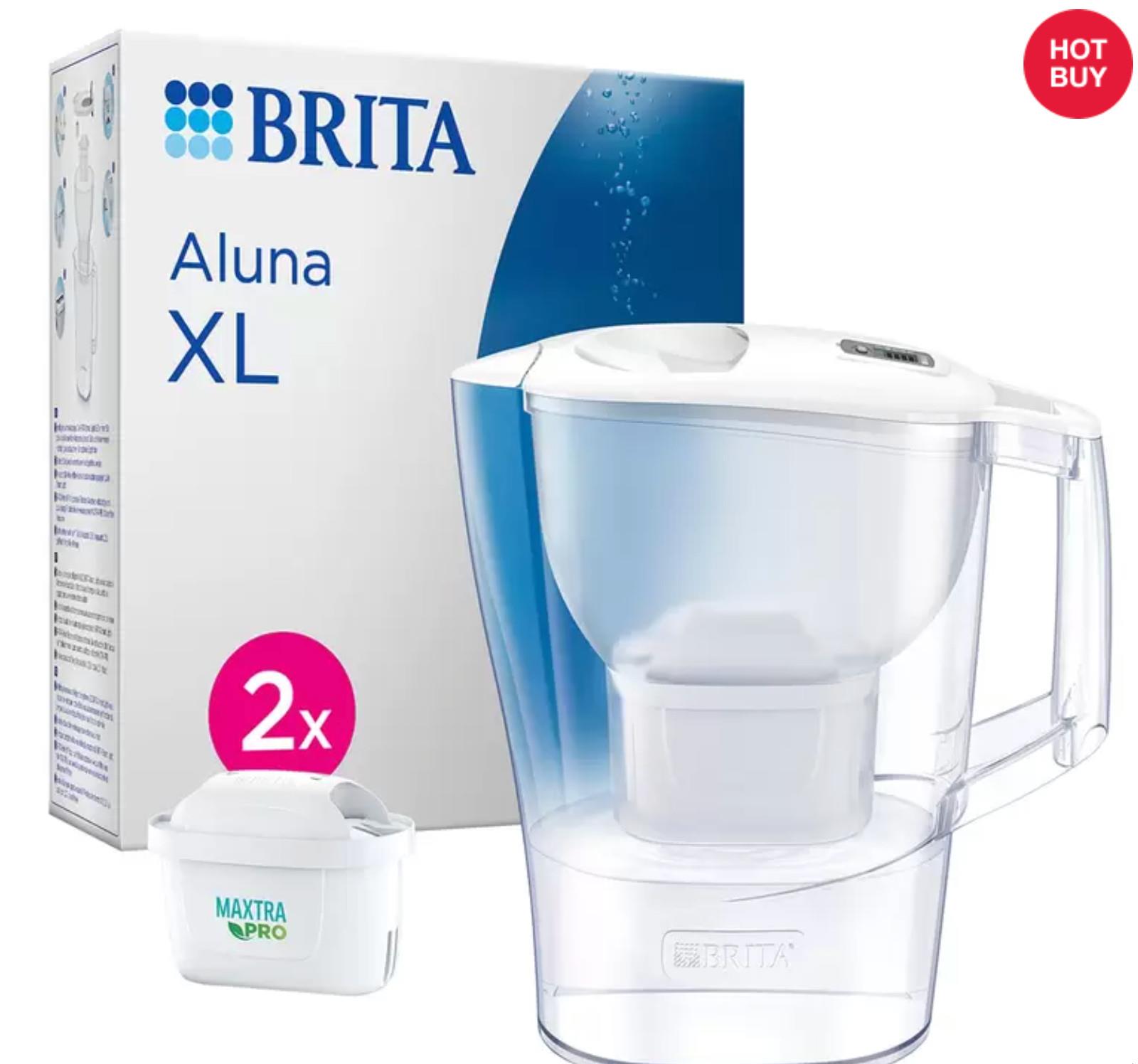 Brita Aluna Xl Water Filter Jug 3.5l With 2x Maxtra+ Filters 2025