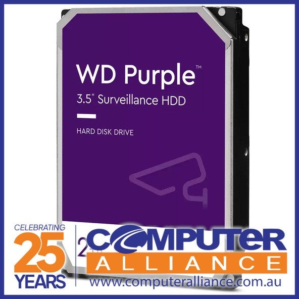 2tb Wd 3.5" Sata 6gb/s Purple Sv Hdd Wd23purz