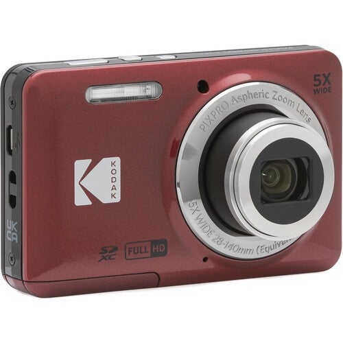 Kodak Fz55 Friendly Zoom Red Compact Digital Camera