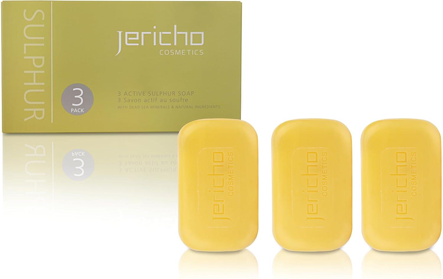 Jericho Dead Sea Sulfur Soap With Olive Oil – Helps With Acne,