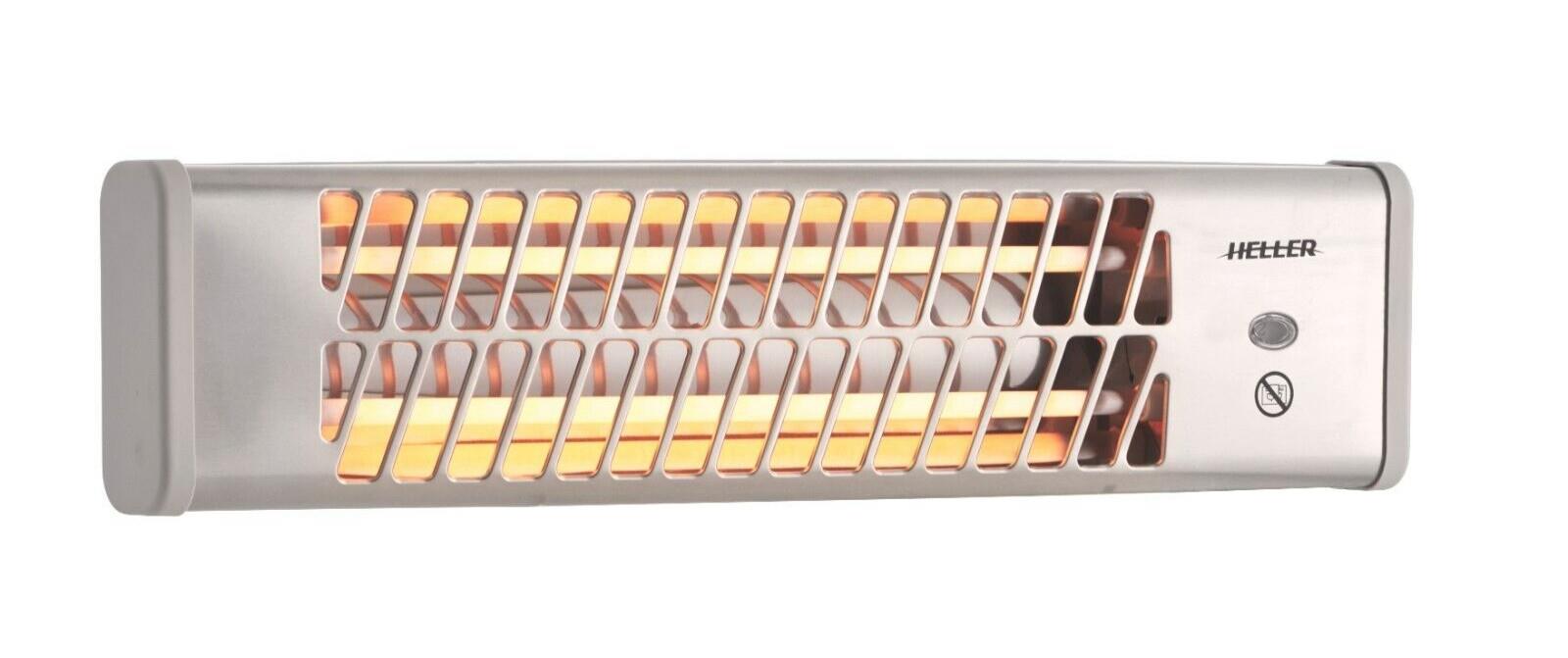 Heller Electric Strip Heater Pullcord 1200w 2 Bar Wall Mount 2 Heat