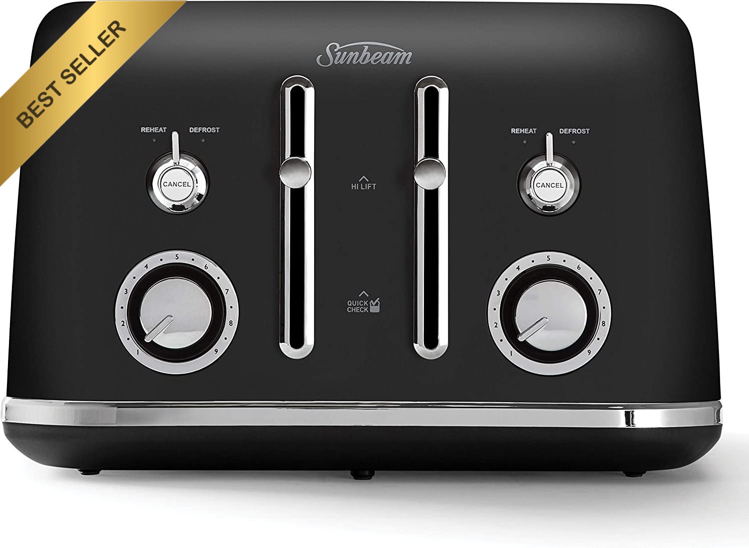 Morphy Richards 4 Slice Toaster Wide Slot High Lift Black Ta2740k