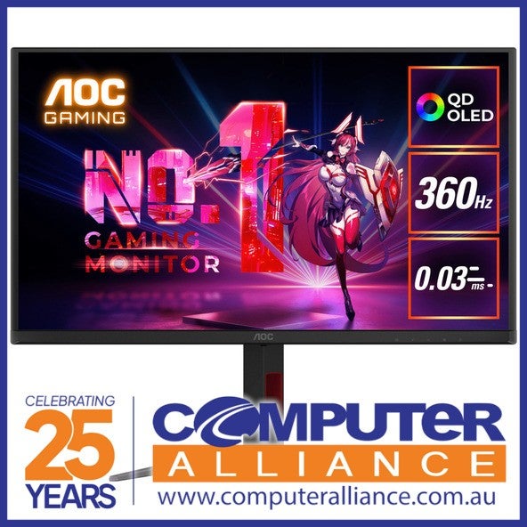 27" Aoc Q27g4sd Qhd 360hz Qd-oled Gaming Monitor