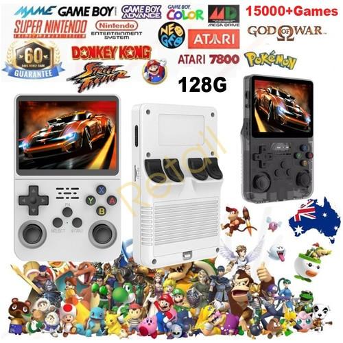Portable 128gb R36s Video Game Consoles 15000+ Games Retro Handheld Game Console