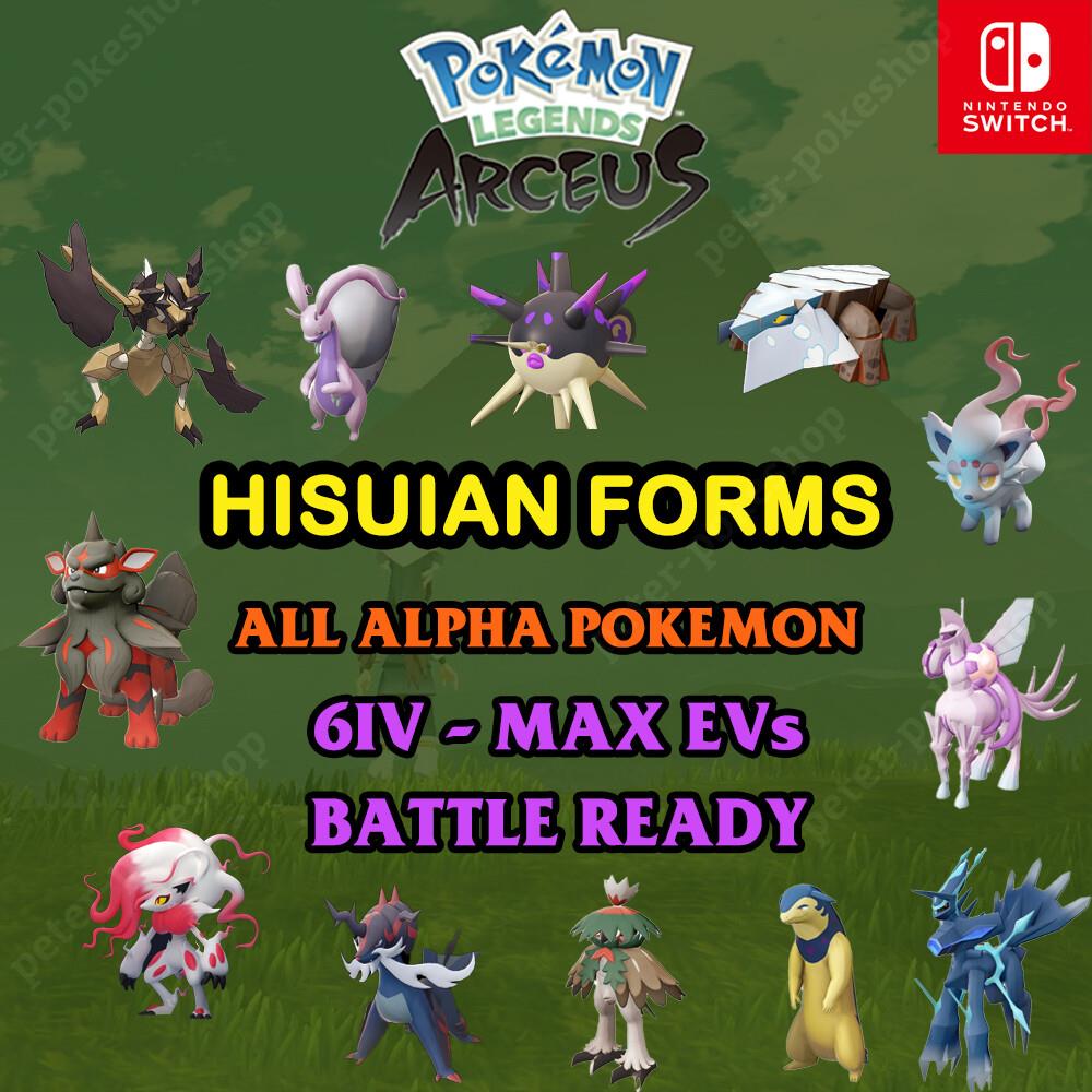 Pokemon Legends Arceus - All Alpha Shiny Pokemon Custom - ✨hisui Pokedex✨