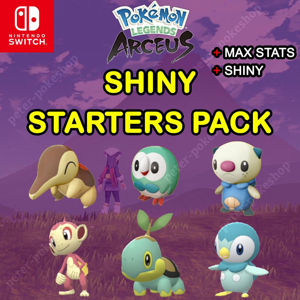 ✨starters Bundle Alpha Shiny / Normal 6iv Custom ✨ Pokemon Legends Arceus ✨