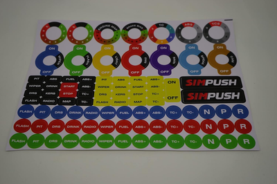 Simpush Sim Racing Sticker Decals