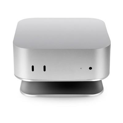 Aluminum Stand Mount For Mac Mini M4/m4 Pro Enhance Cooling And Accessibility