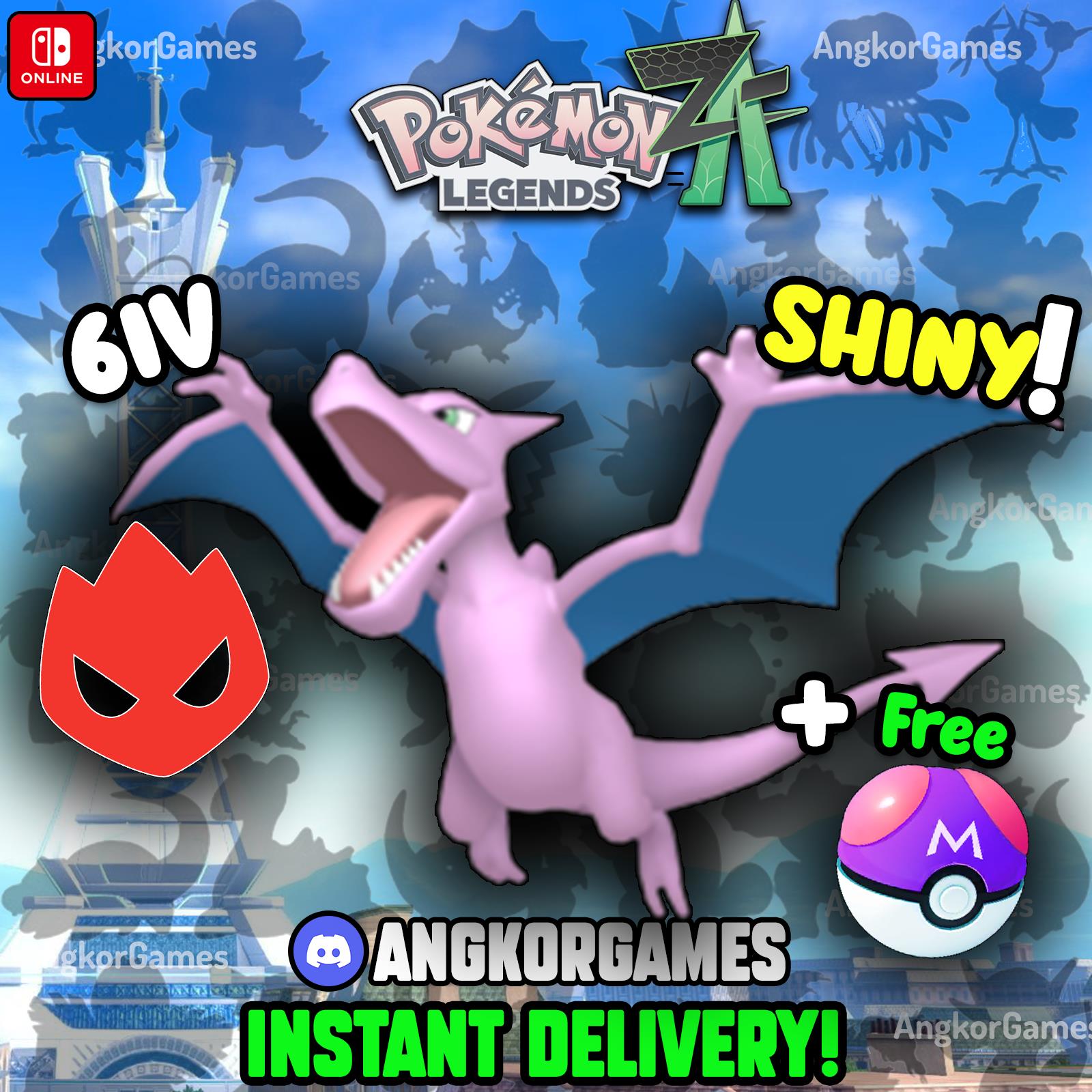 ✨ Shiny Aerodactyl ✨ Alpha 6iv ✨ Pokemon Legends Za