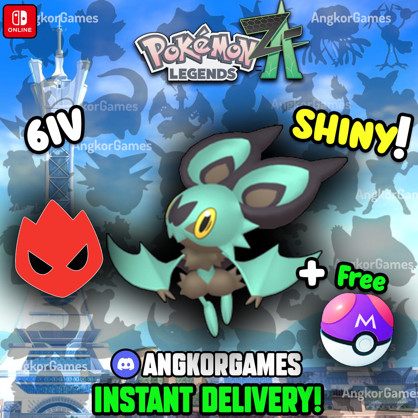 ✨ Shiny Noibat ✨ Alpha 6iv ✨ Pokemon Legends Za