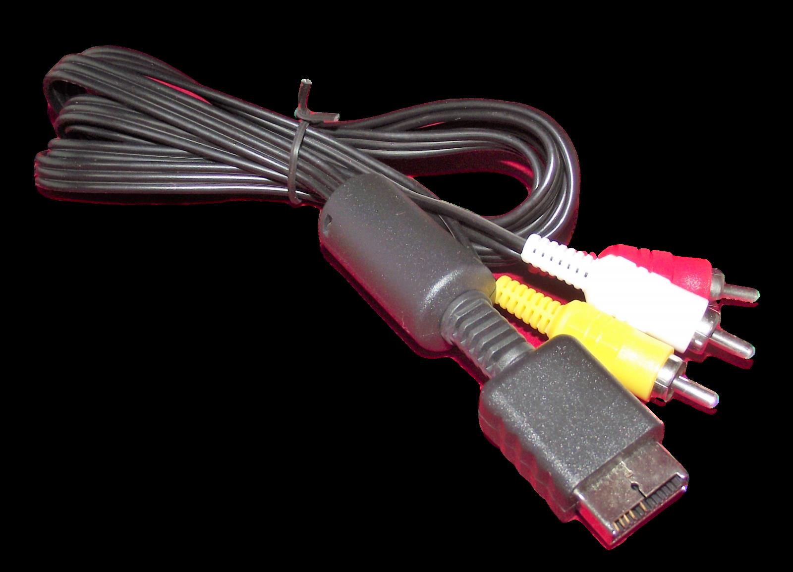 Playstation Console Av Cable Cord Ps1 Aftermarket Leads