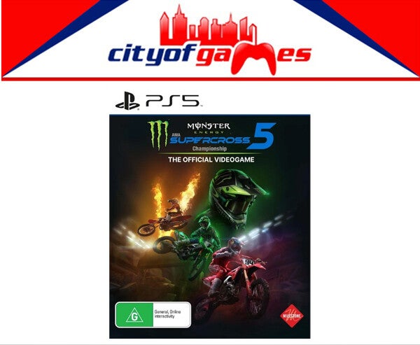 Monster Energy Supercross 5 Ps5 Game Brand In Stock