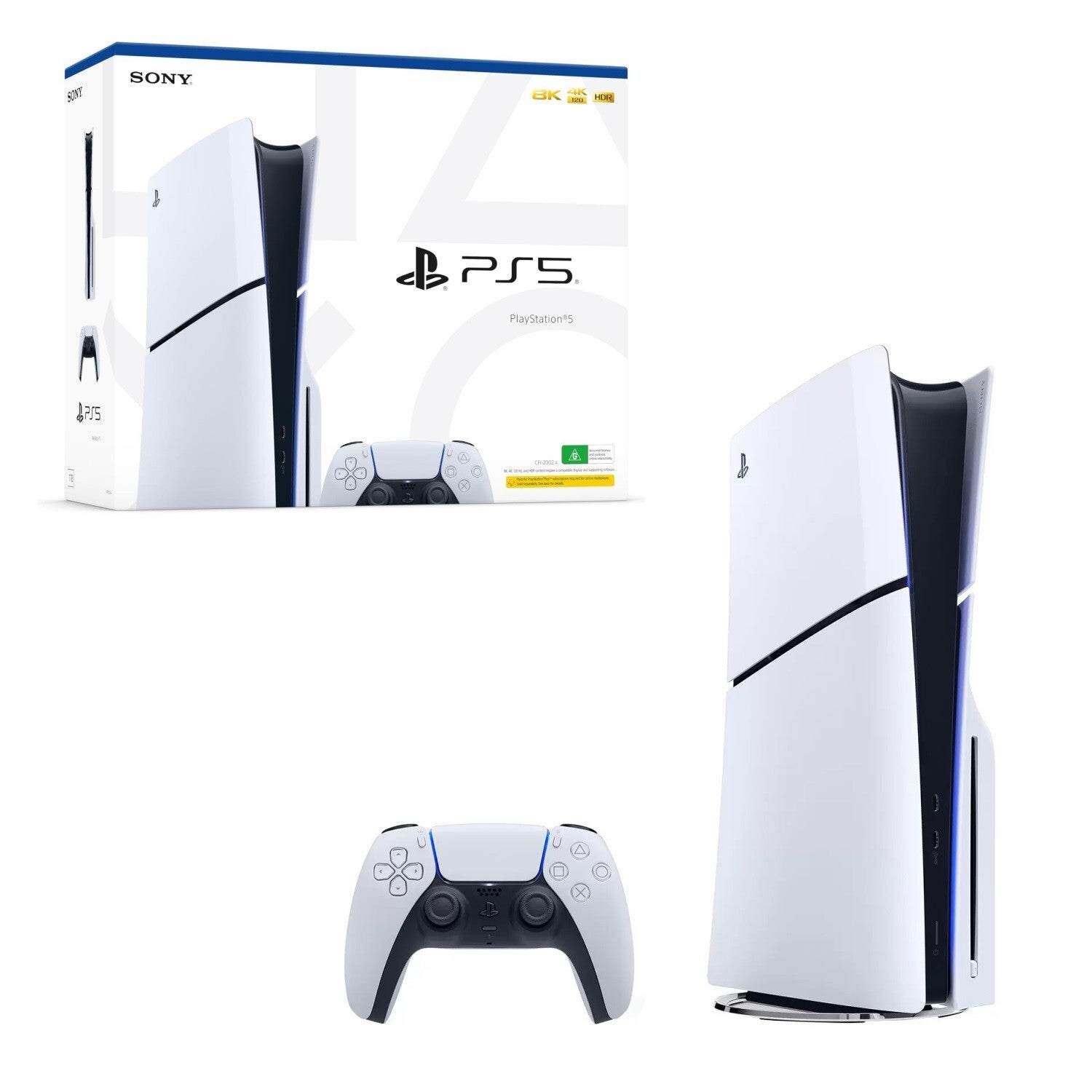 Sony Ps5 Playstation 5 Disc Slim Blu-ray Gaming Console Kids Video Gaming 1tb