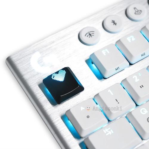 Custom Heart Keycaps For Logitech G813 G815 G913 G915 Rgb Keyboard Replacement