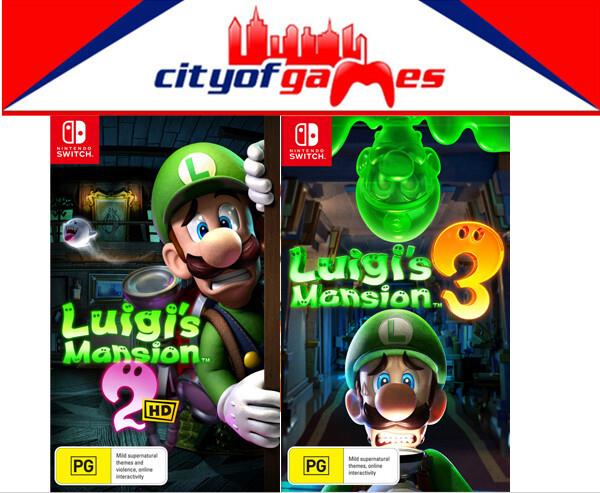 Luigi's Mansion 3 & Luigis Mansion 2 Hd Nintendo Switch Game Bundle Brand