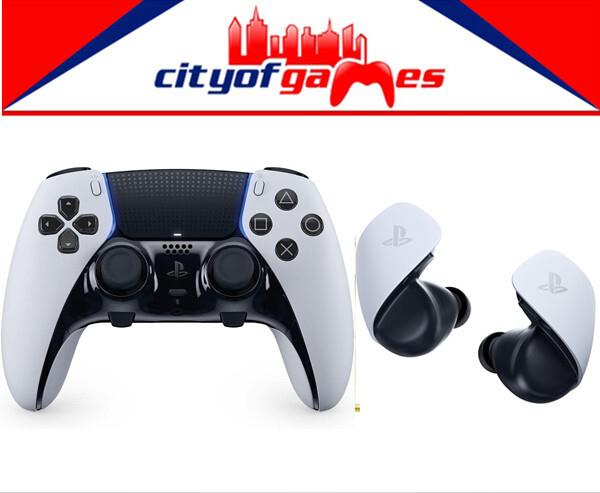 Playstation 5 Ps5 Dualsense Wireless Edge Controller & Explore Wireless Earbuds