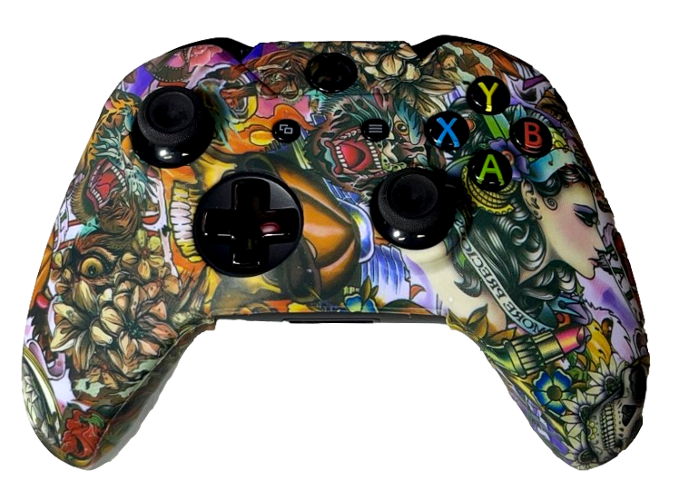 Silicone Cover For Xbox One Controller Skin - Tattoo