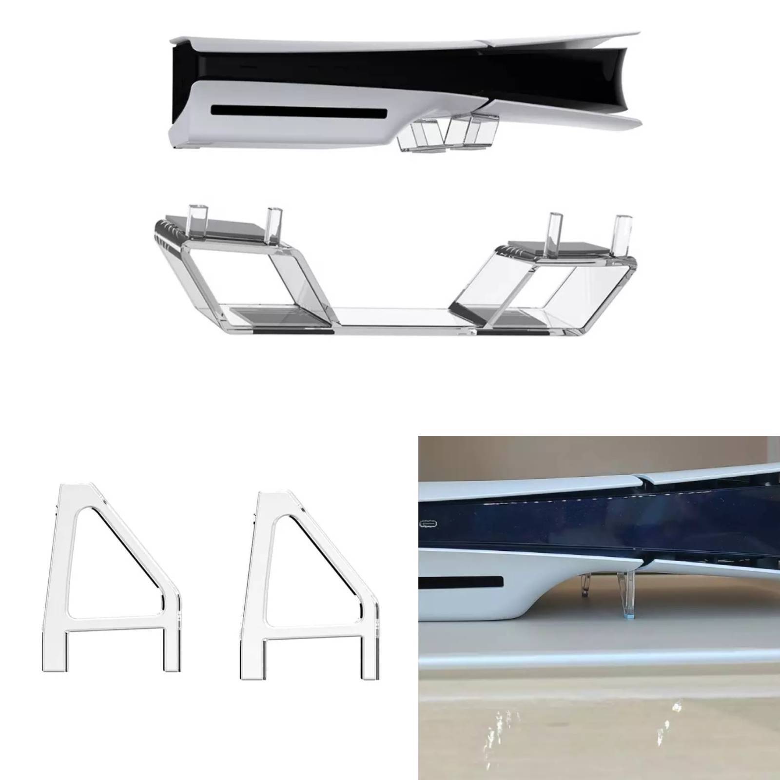 Horizontal Bracket Holder For Ps5 Slim Disc & Digital Console Horizontal Stand