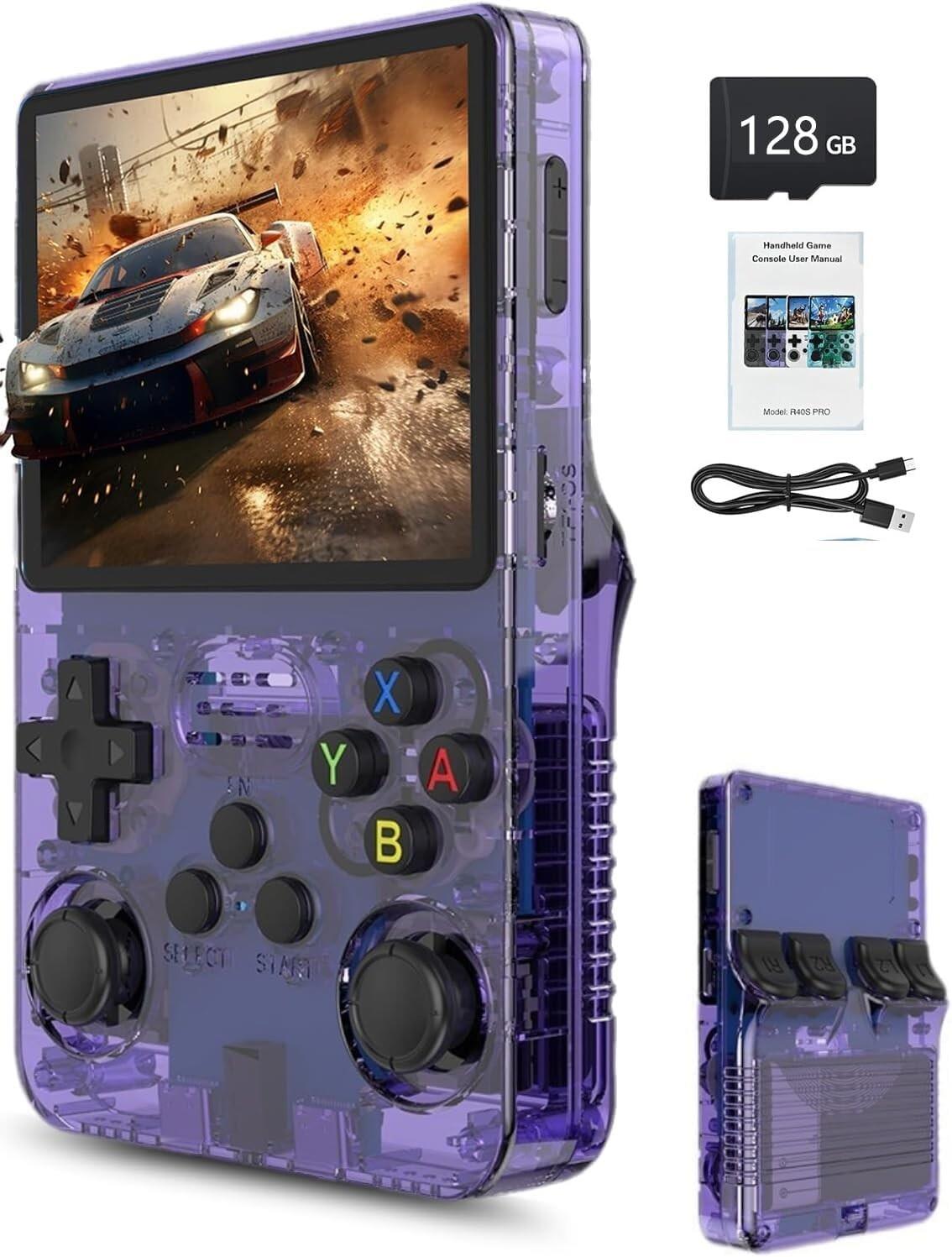 R36s 3.5 Inch Retro Gaming Console, 21000+ Games Retro Handheld Game Console