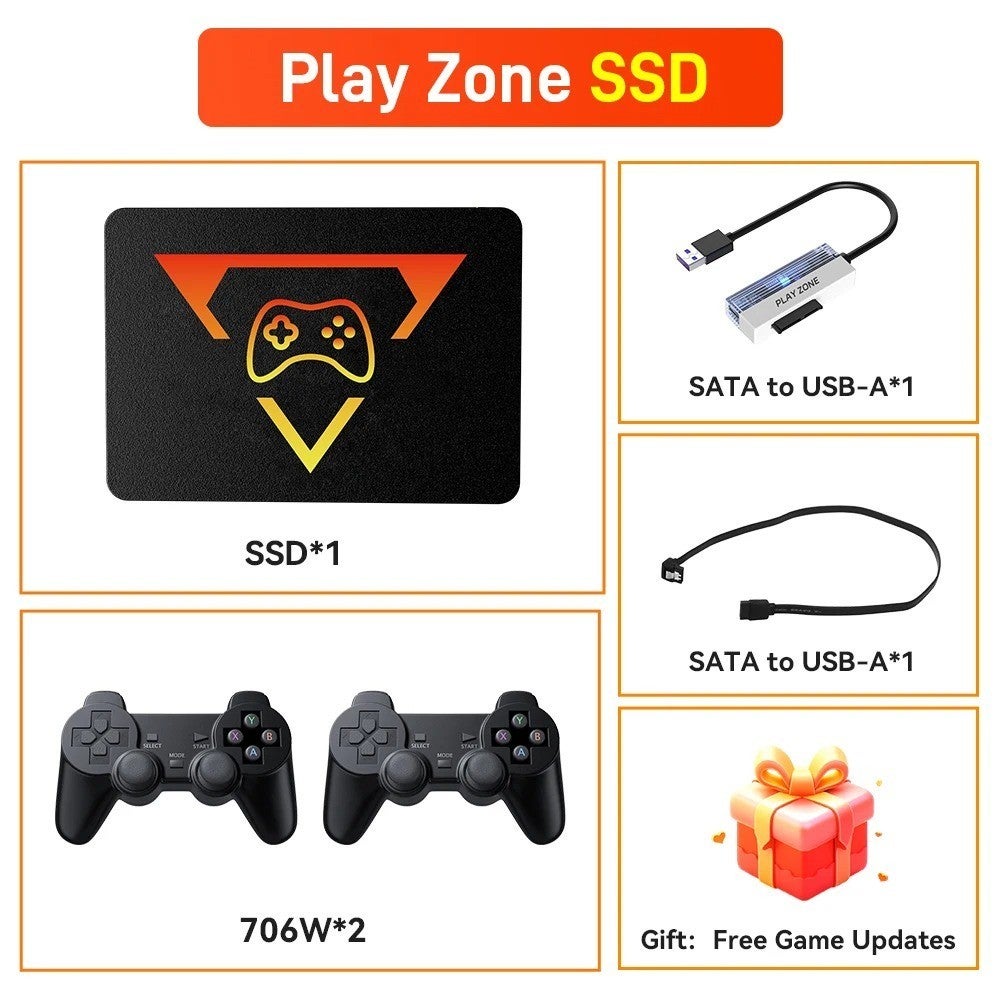 Playzone 1tb Emulator Consoles Portable Retro Game Ssd For Ps5/ps4/ps3/xbox/swit