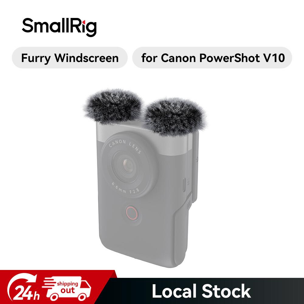 Smallrig Furry Windshield For Canon Powershot V10 Reduces Wind Noise