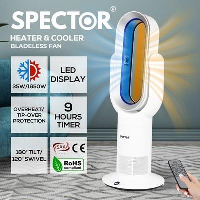 Spector Electric Space Heater Portable Bladeless Fan Heaters Ceramic