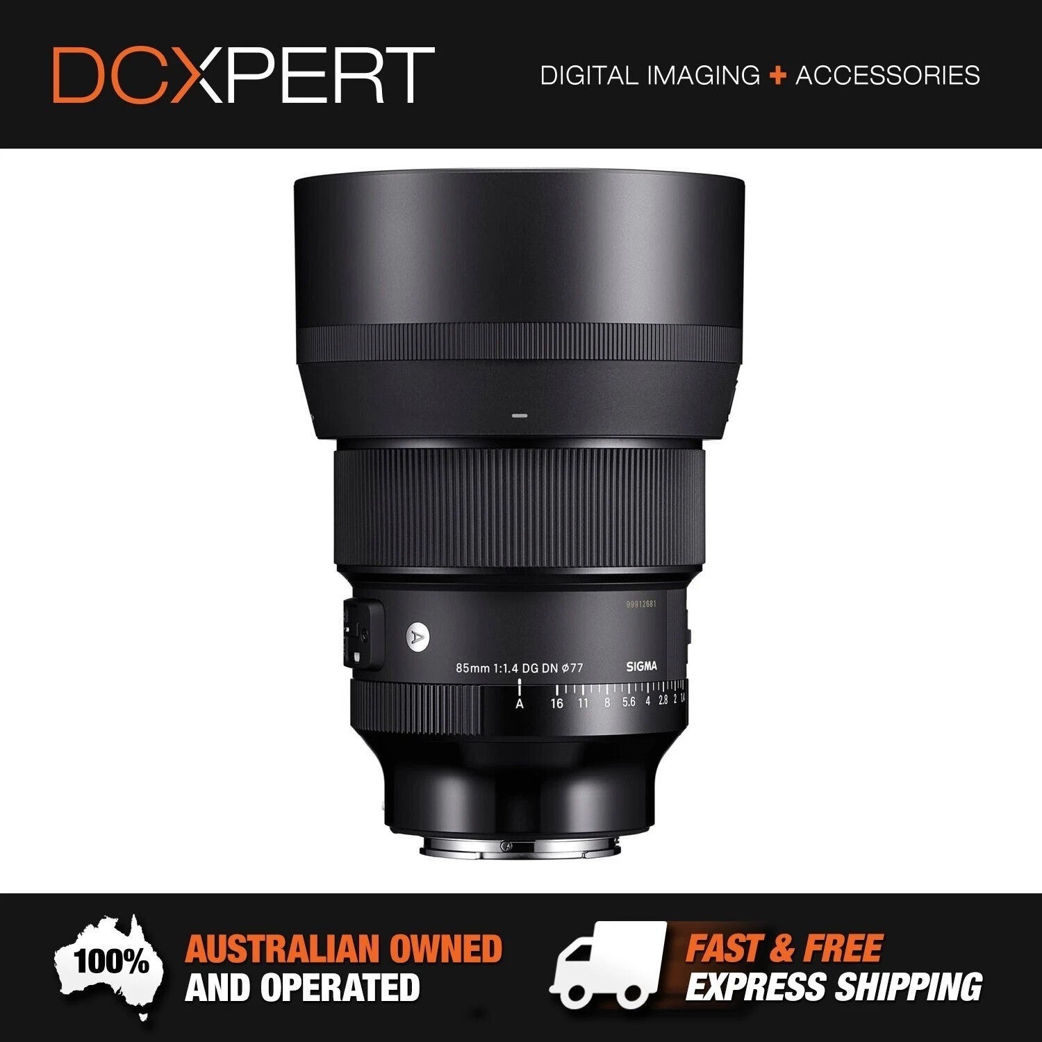 Sigma 85mm F/1.4 Dg Dn Art Lens For Sony E-mount (4322965) + Bonus Sd