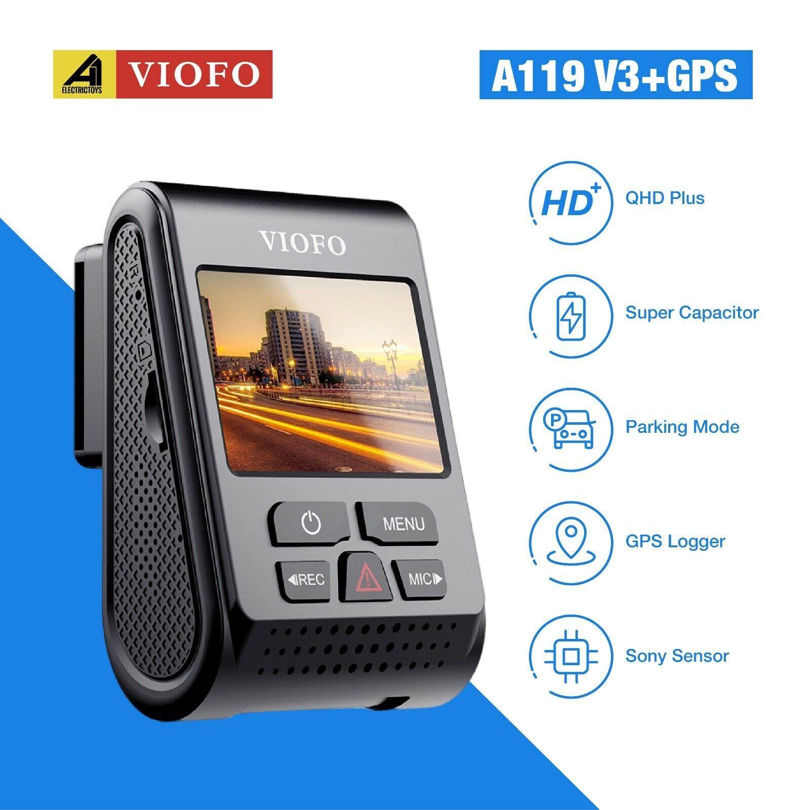 Viofo A119 V3 +gps Dash Camera Recorder Qhd+1600p Dashcam Buffered