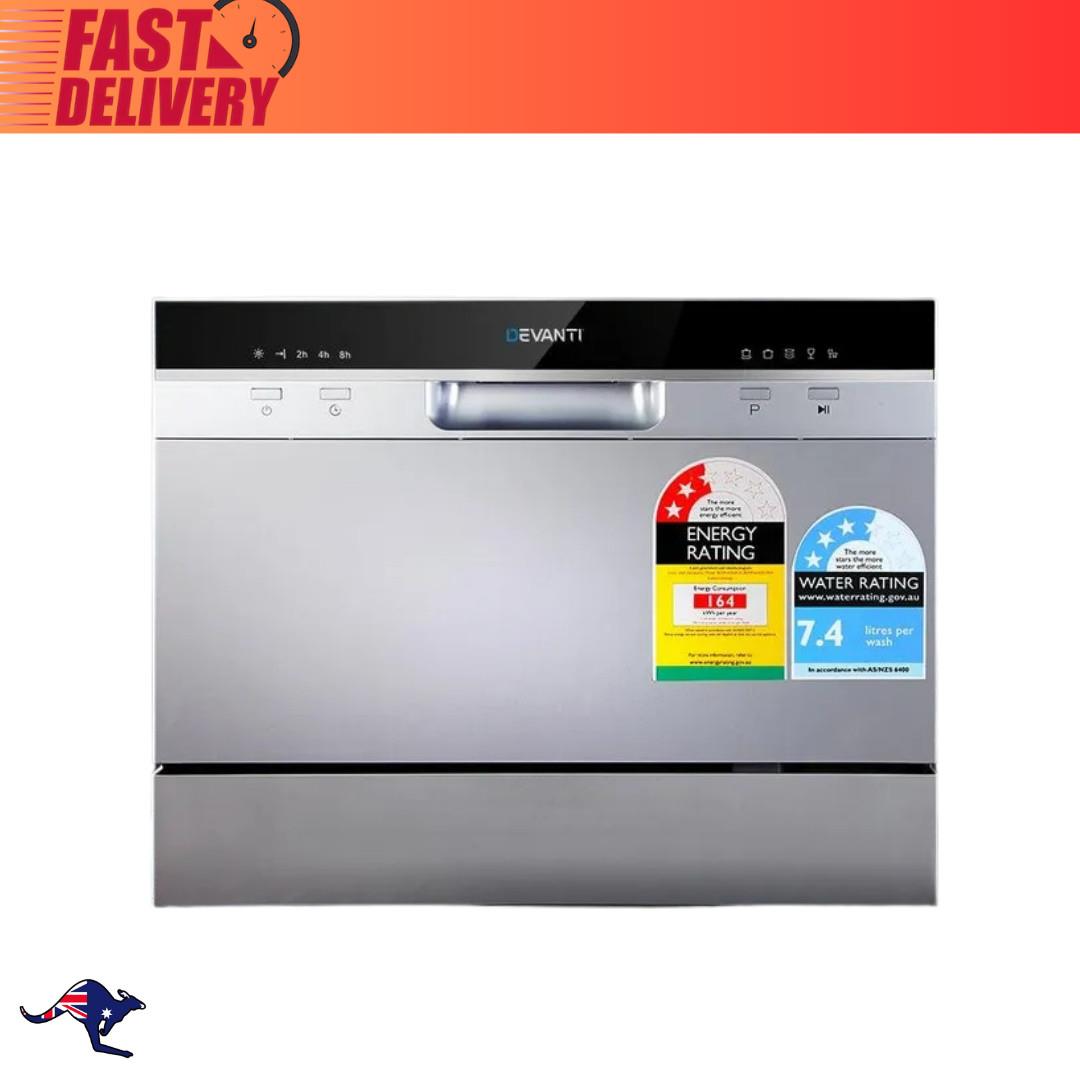 Devanti Benchtop Dishwasher 6 Place Bench Top Countertop Dish Washer