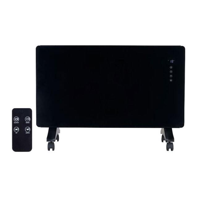 Airo By Rinnai 1500w Black Electric Panel Heater With Timer & Remote