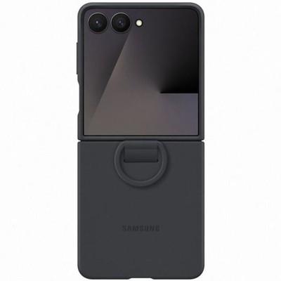 Samsung Silicone Ring Case For Galaxy Flip7 - Black
