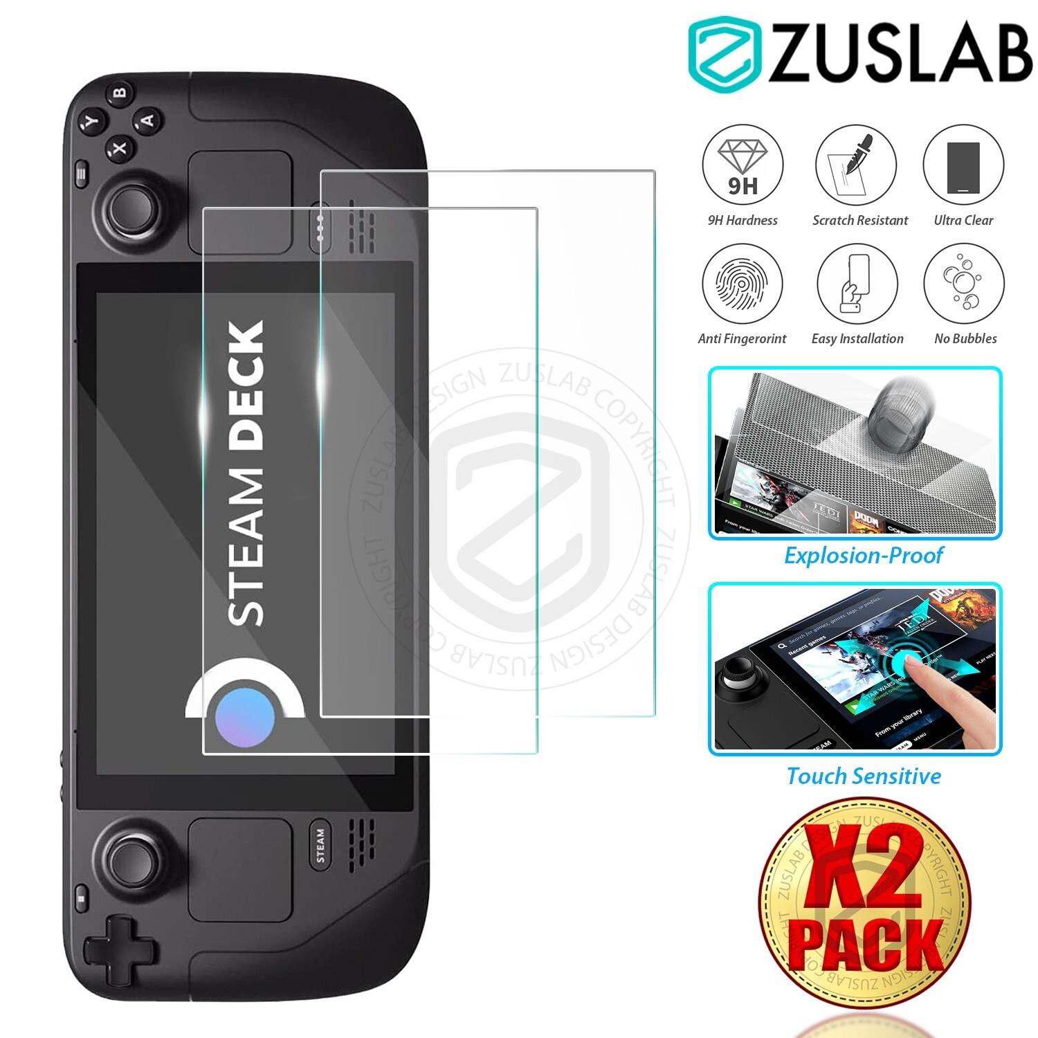For Valve Steam Deck / Oled Tempered Glass Screen Protector Full Coverx2