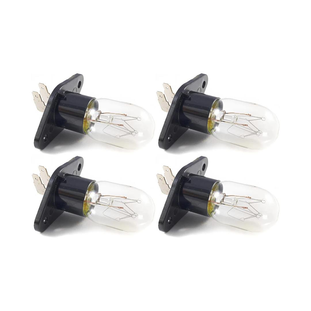 4-pack Light Globe For Samsung Ms40j5133bt/sa Microwave Oven | Quality