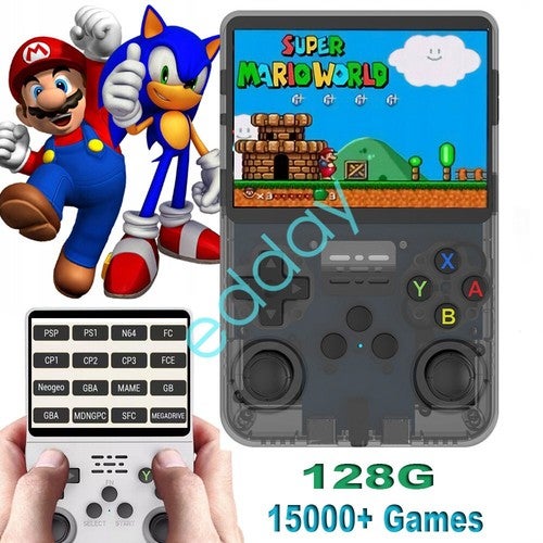 15000+ Games R36s Retro Handheld Game Console 128gb Portable Video Game Consoles