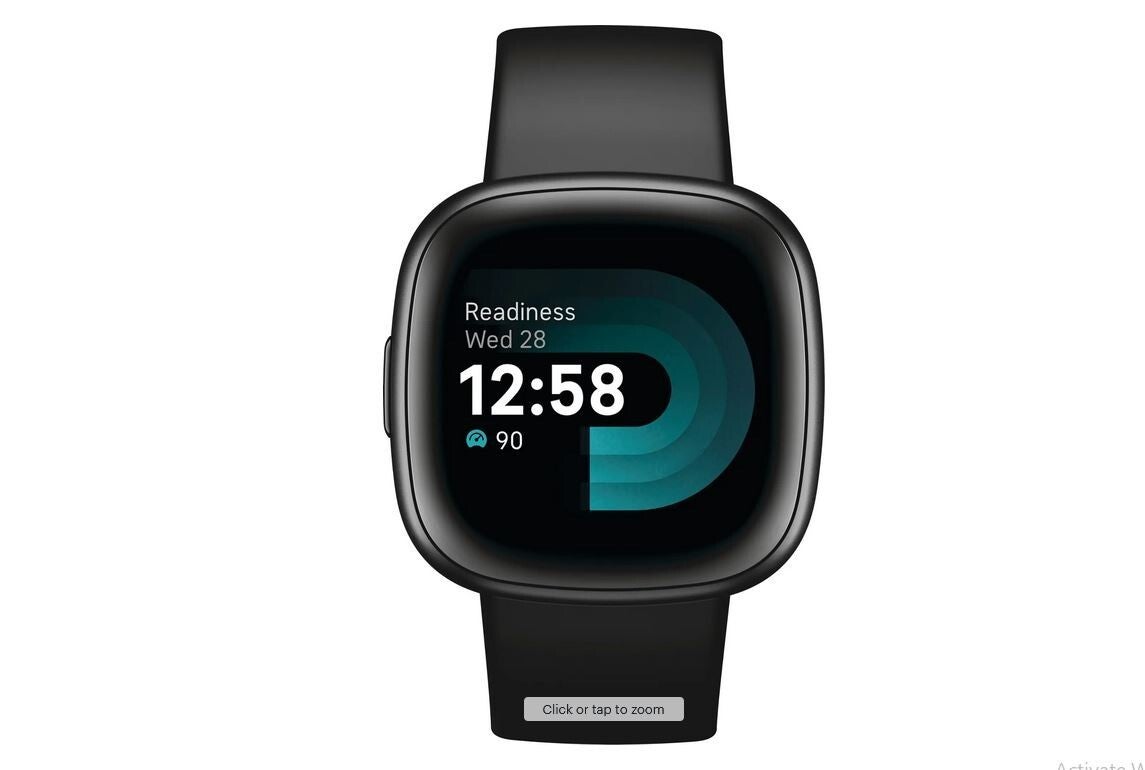 Fitbit Activity Tracker Versa 4 Fitness Watch (fb523bkbk) - Graphite