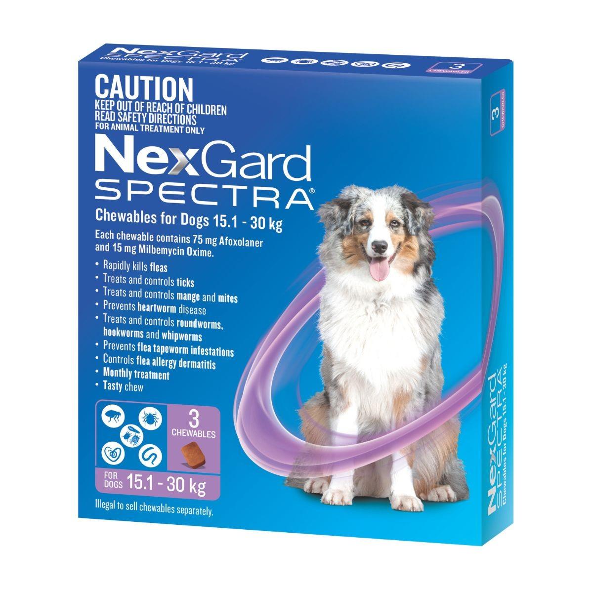 Nexgard Spectra Dogs 15.1-30kg 3pk