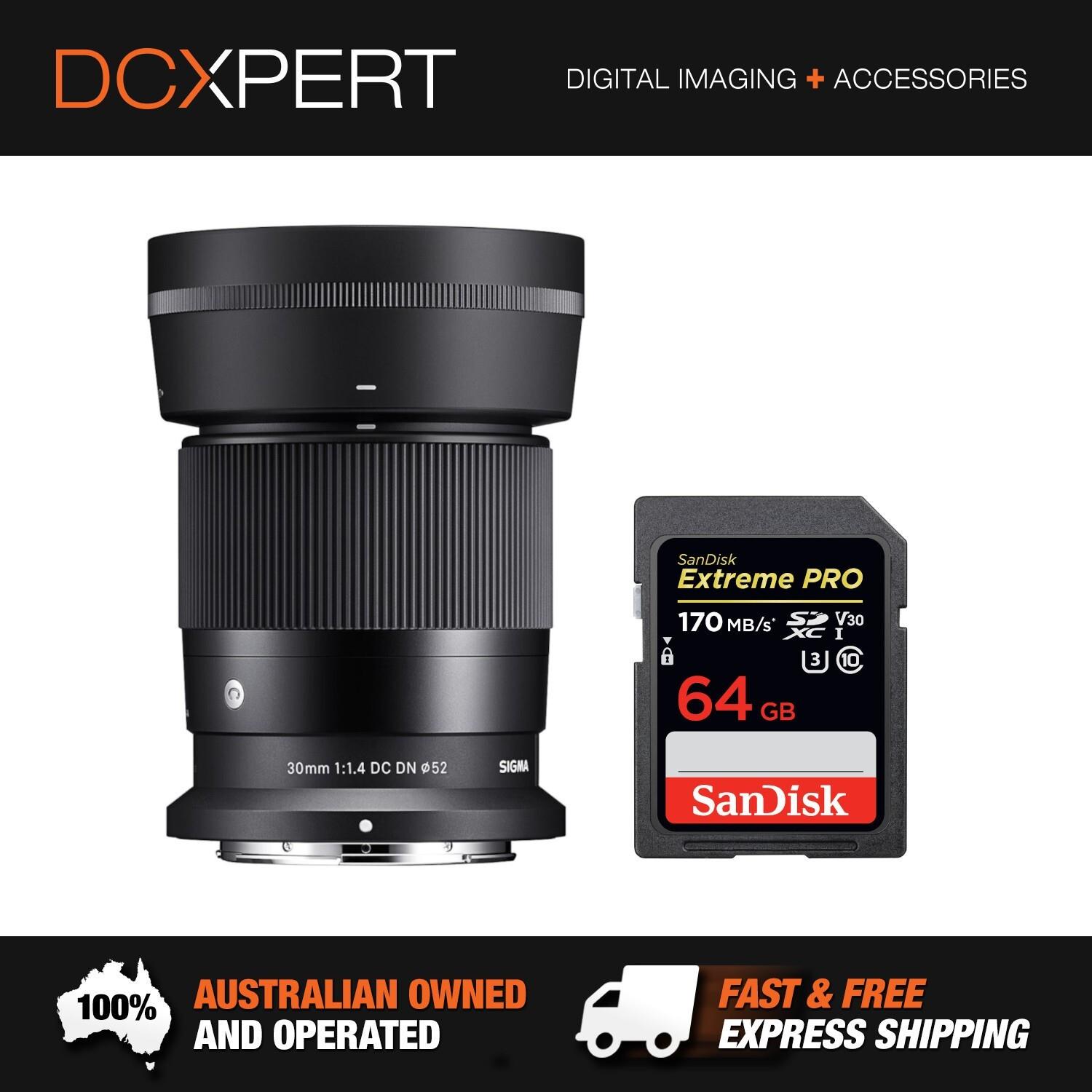 Sigma 30mm F/1.4 Dc Dn Contemporary Lens For Nikon Z Mount (4302973) +