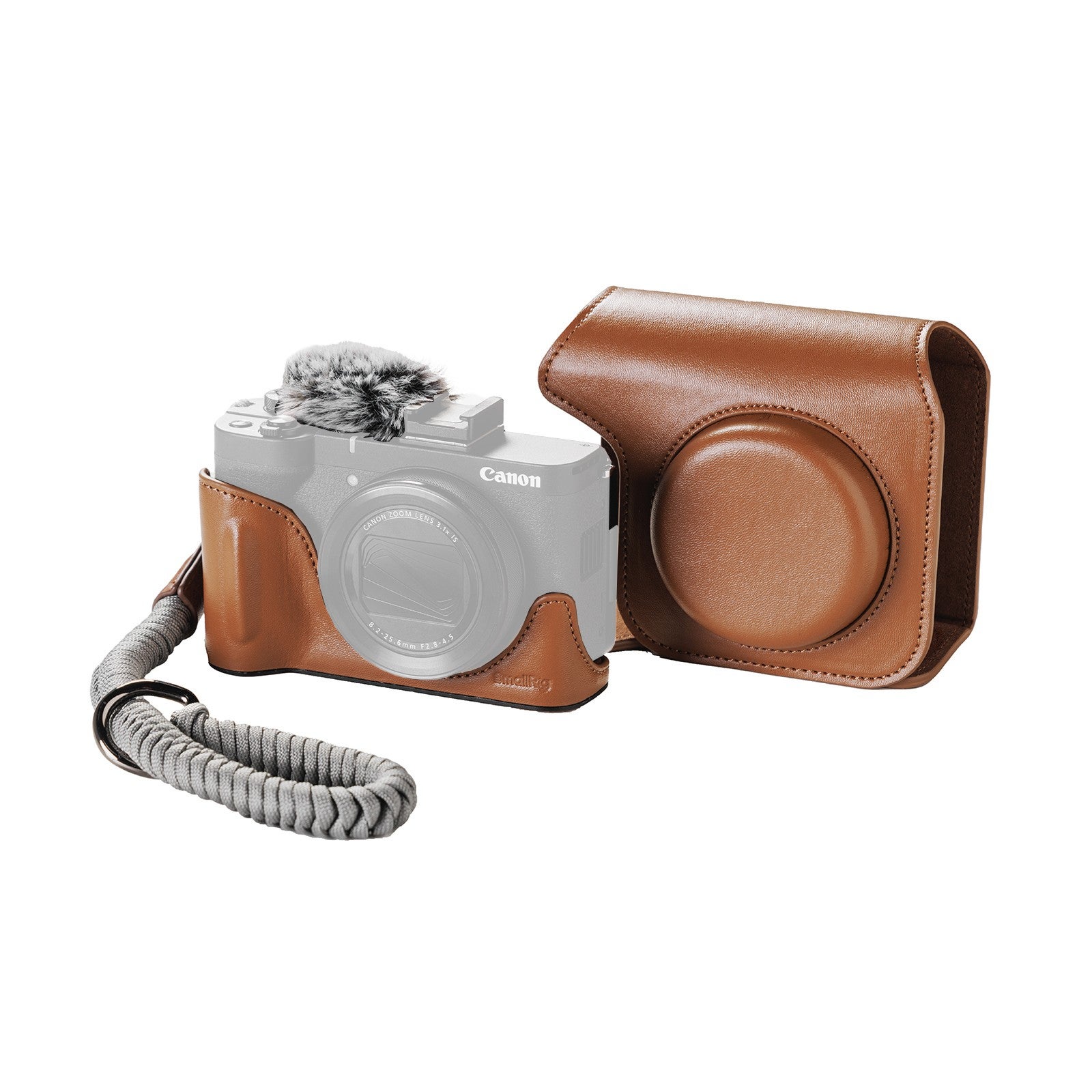 Smallrig Leather Case Kit For Canon Powershot V1 (brown) 5385