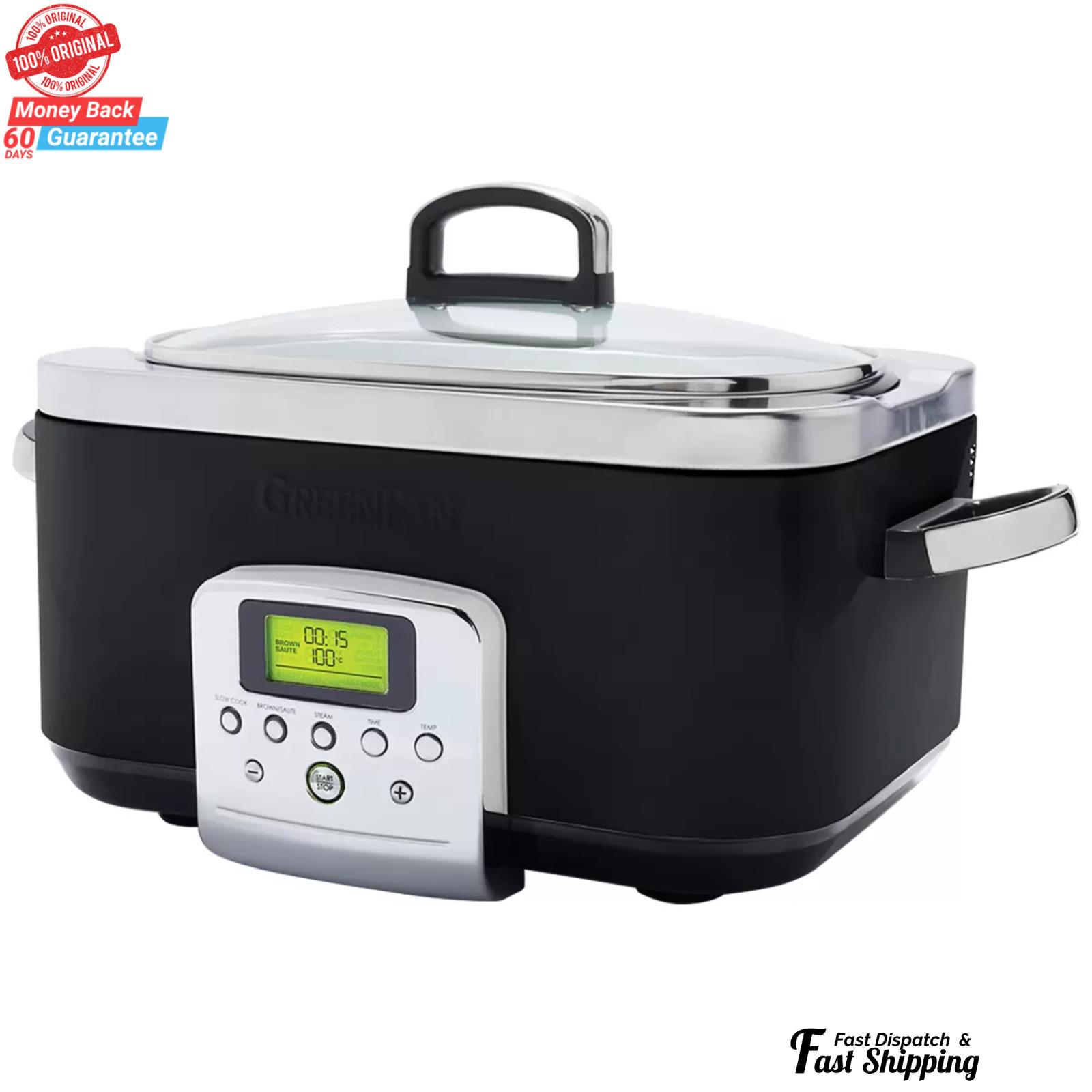 Greenpan Slow Cooker Elite 6 Litre Ceramic Nonstick Electric Cooker