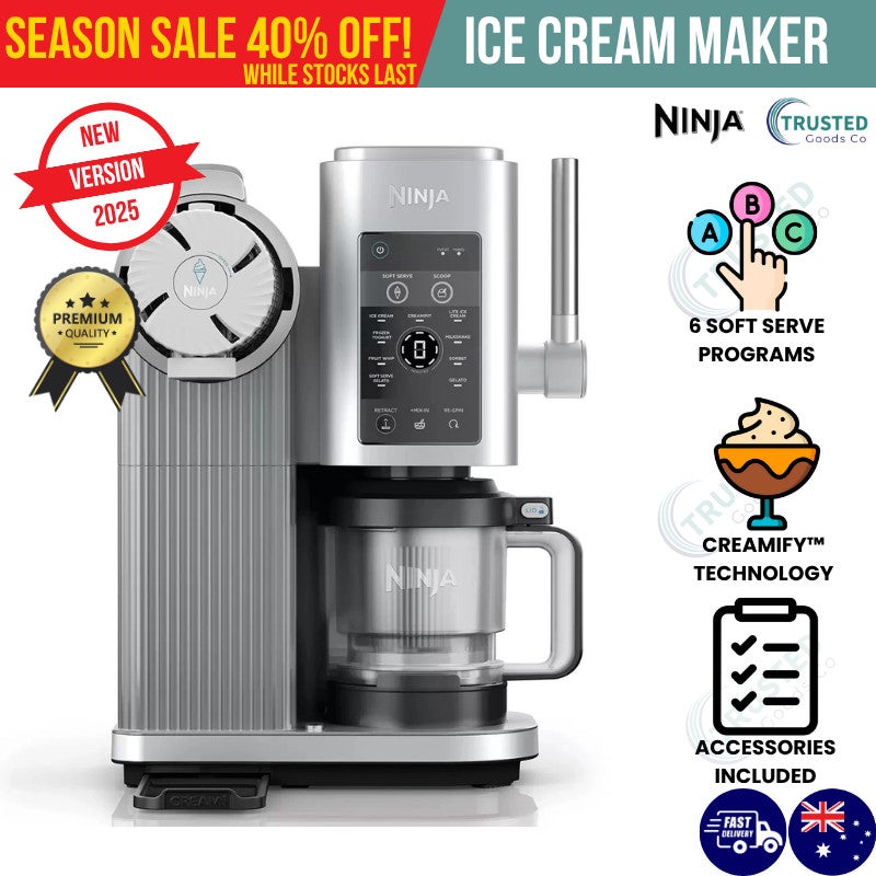 Ninja Creami Swirl Nc701anz Ice Cream Maker Soft Serve Sorbet Dessert
