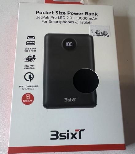 3sixt Jetpak Pro Led 2.0 - 10000mah Pocket-size Power Bank (3s-2327) -
