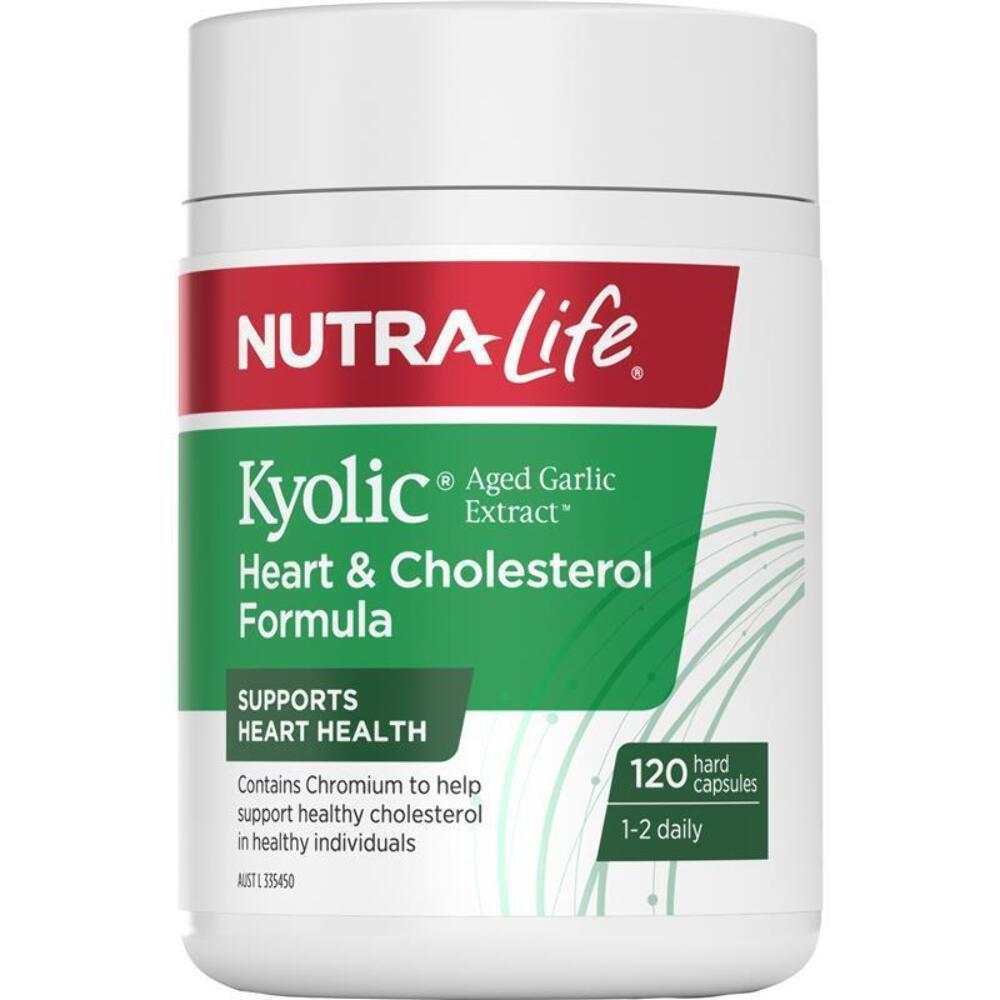 Kyolic Aged Garlic Extract Heart & Cholesterol Support, 120 Capsules