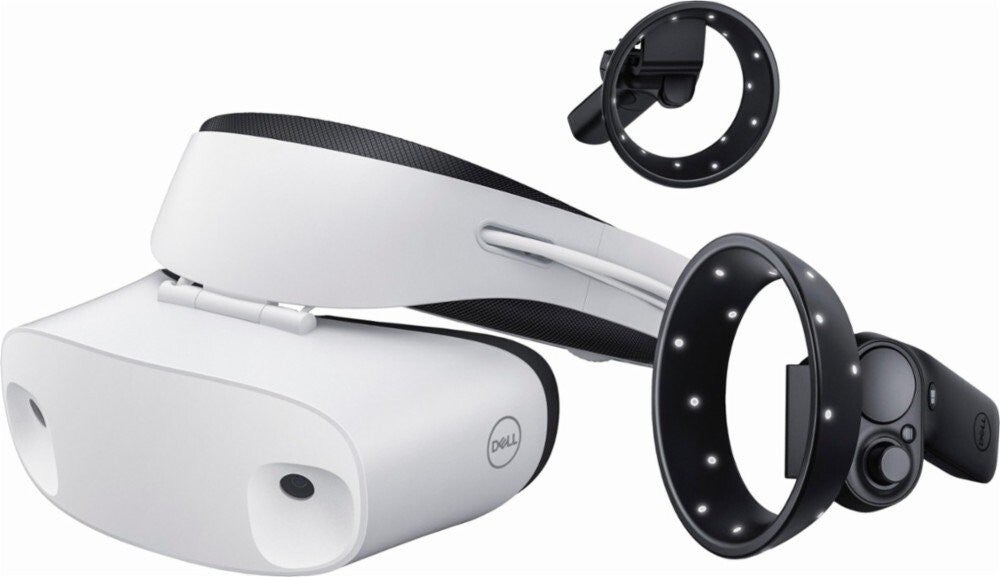 Dell - Visor Virtual Reality Headset And Controllers For Windows Pcs -