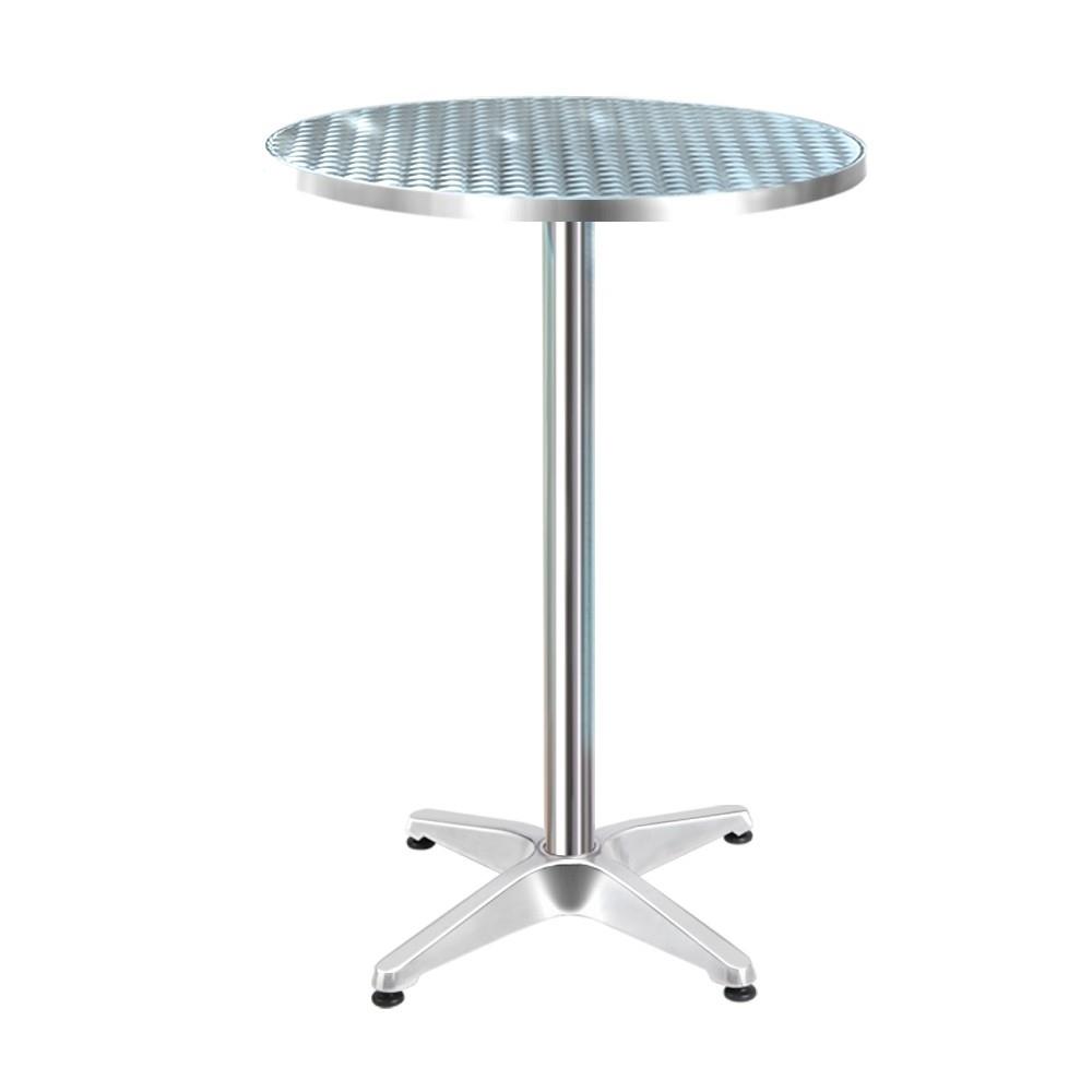 Gardeon Outdoor Bar Table Furniture Adjustable Aluminium Pub Cafe