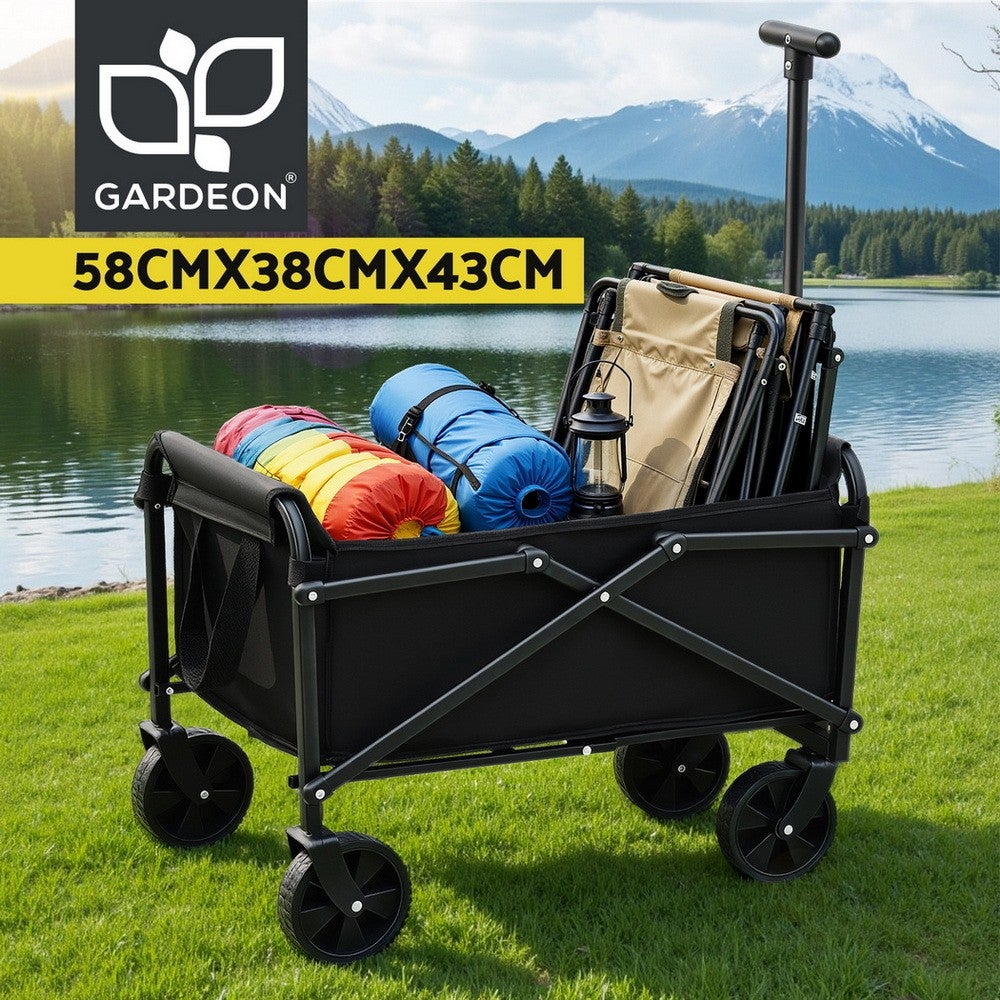Gardeon Garden Cart Folding Trolley Camping Wagon Barrow Outdoor Beach