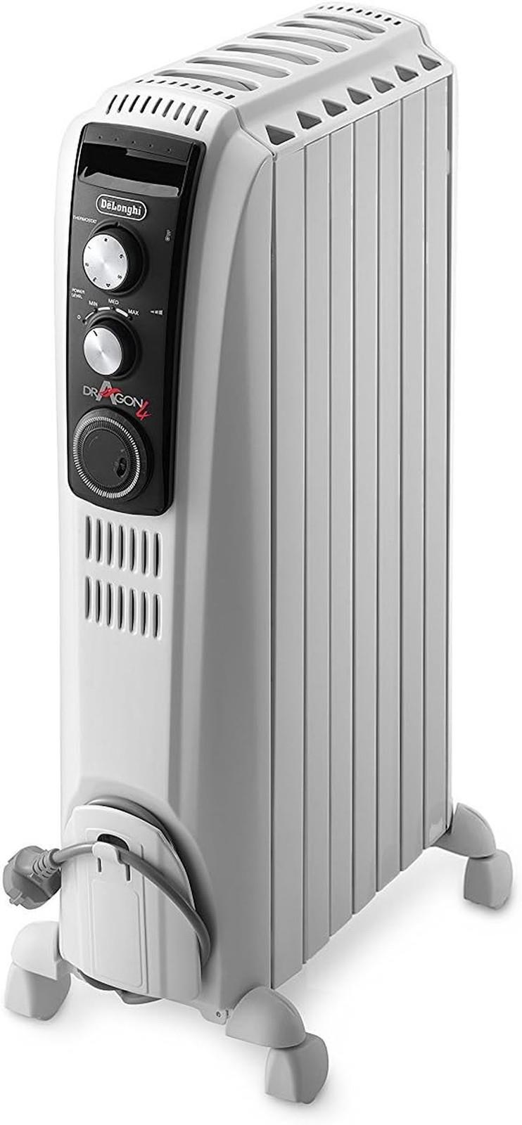 De'longhi Dragon 4 Electric Oil Column Heater Trd41500mt, 7 Fin Home