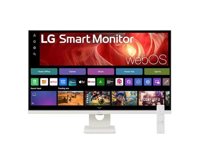 Lg 31.5' 4k Uhd Smart Monitor With Webos, Usb-c Pd 65w, Airplay 2,