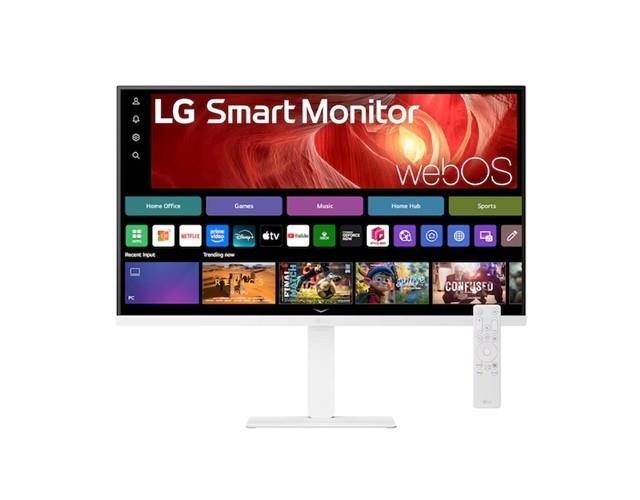 Lg 31.5' 4k Uhd Smart Monitor With Webos, Usb-c Pd 65w, Airplay 2,