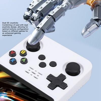 Handheld Video Game Console White Otg Folding Port R36s Handheld Gaming Console